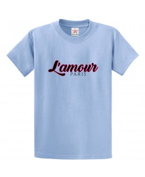 L'amour Paris Classic Unisex Kids and Adults T-Shirt